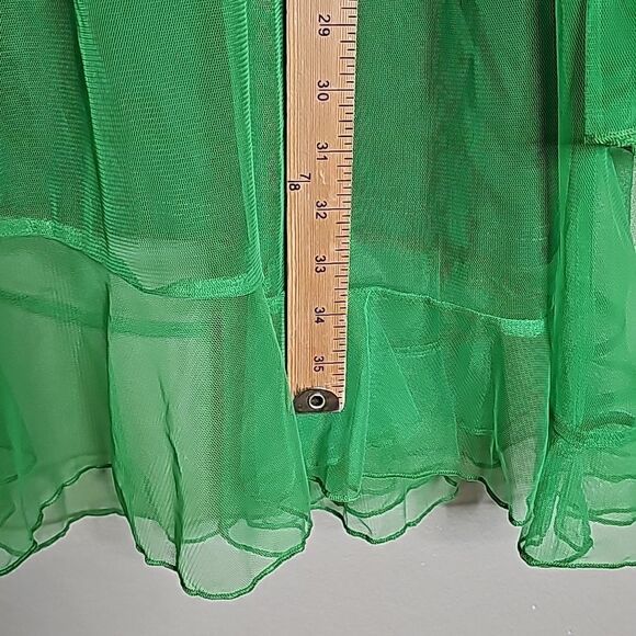 Elegant Green One-Shoulder Dress - Picture 8 of 10